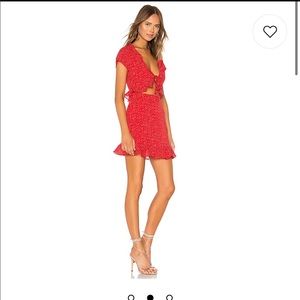 By the way red polka dot dress